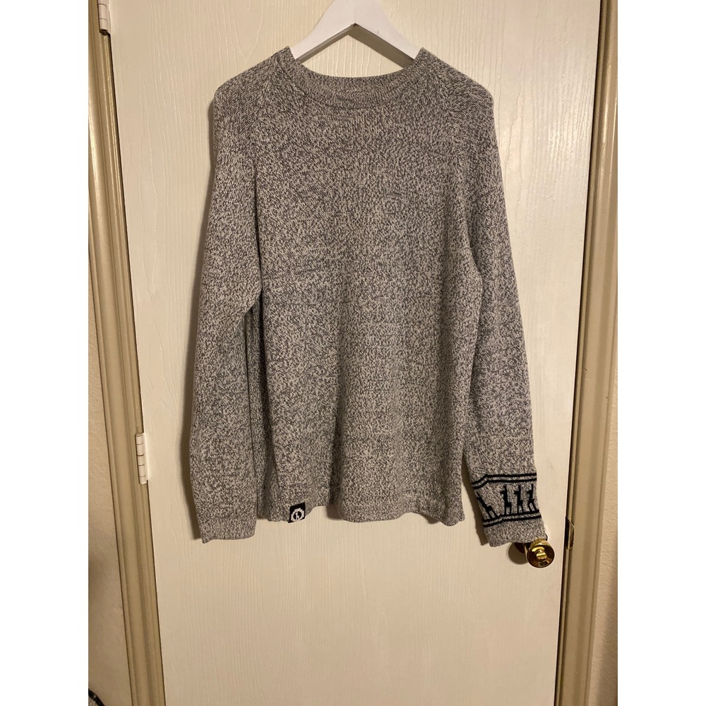 Paka Apparel Mens Grey Alpaca Merino WoolBlend Crewneck Sweater Size M Peru 0433